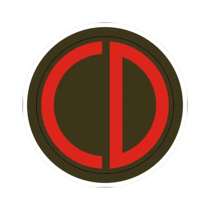 85th Division SSI (U.S. Army) STICKER Vinyl Kiss-Cut Decal 2 Inch White - The Sticker Space