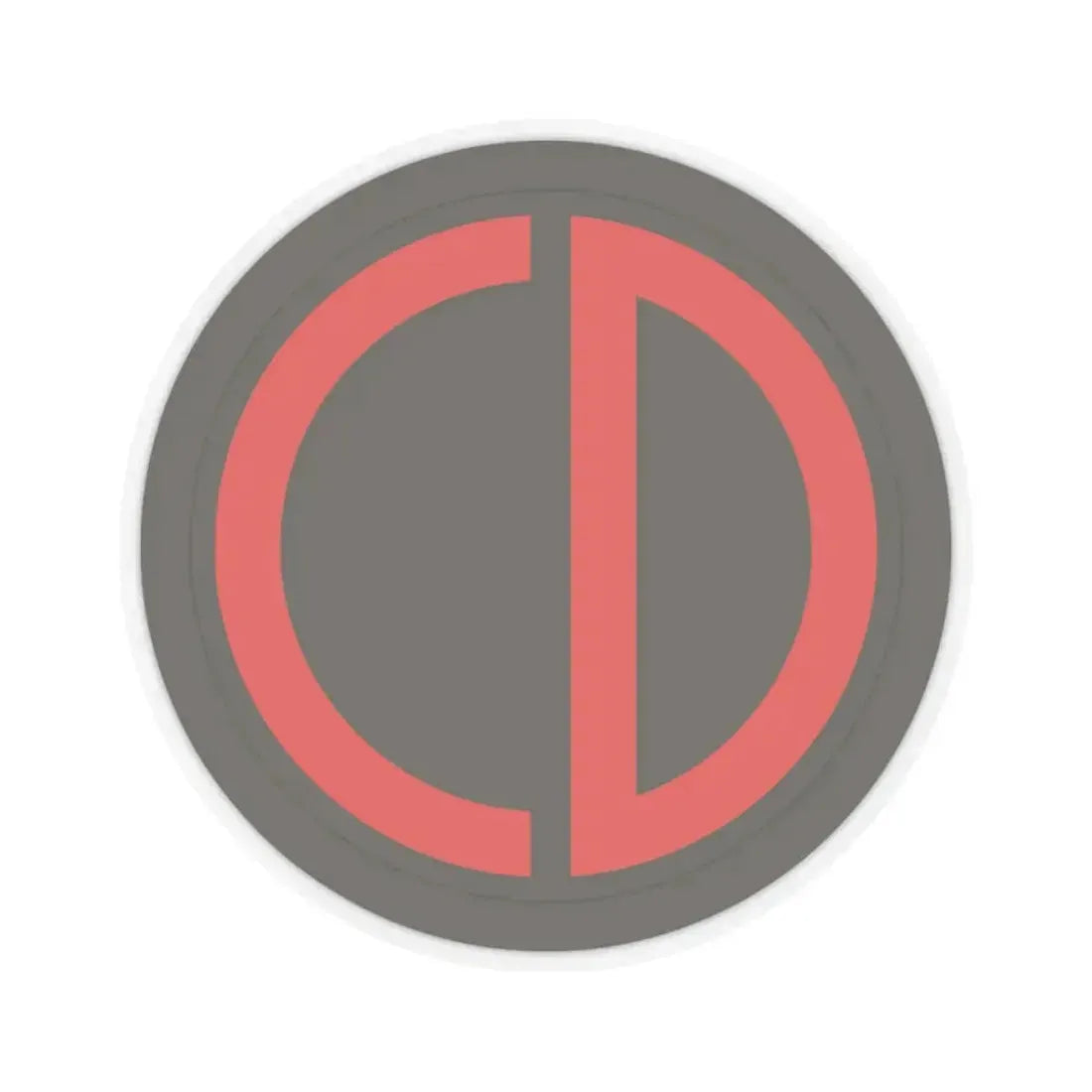 85th Division SSI (U.S. Army) STICKER Vinyl Kiss-Cut Decal 3 Inch Transparent - The Sticker Space