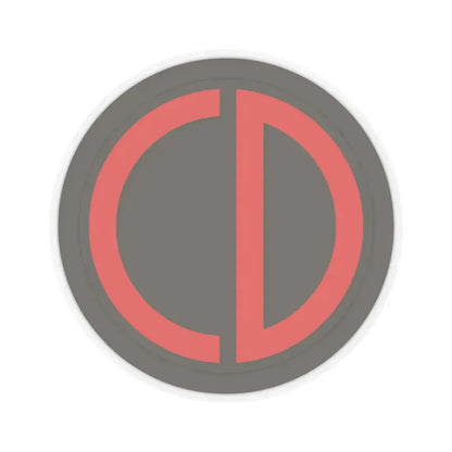 85th Division SSI (U.S. Army) STICKER Vinyl Kiss-Cut Decal 3 Inch Transparent - The Sticker Space