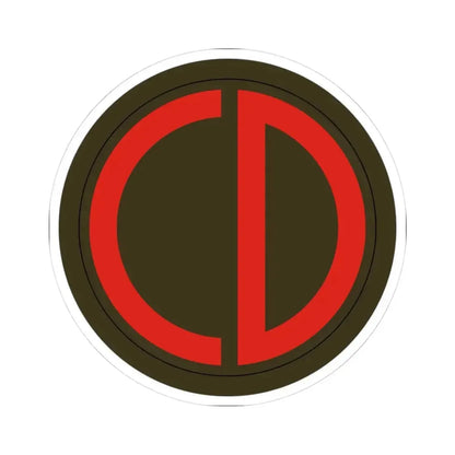 85th Division SSI (U.S. Army) STICKER Vinyl Kiss-Cut Decal 3 Inch White - The Sticker Space