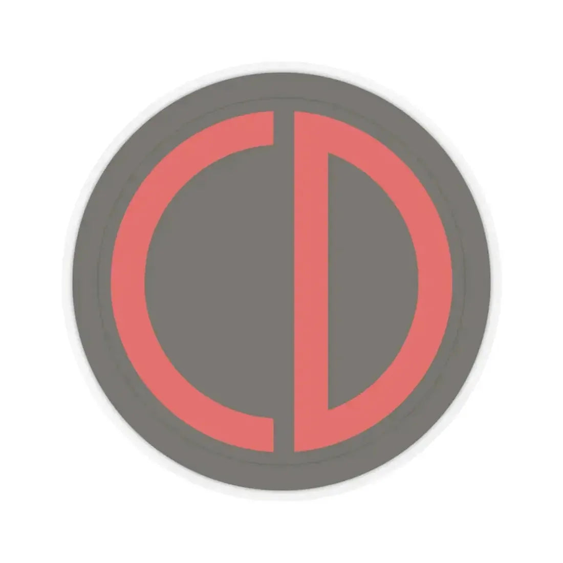 85th Division SSI (U.S. Army) STICKER Vinyl Kiss-Cut Decal 4 Inch Transparent - The Sticker Space