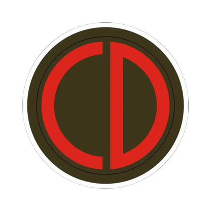 85th Division SSI (U.S. Army) STICKER Vinyl Kiss-Cut Decal 4 Inch White - The Sticker Space