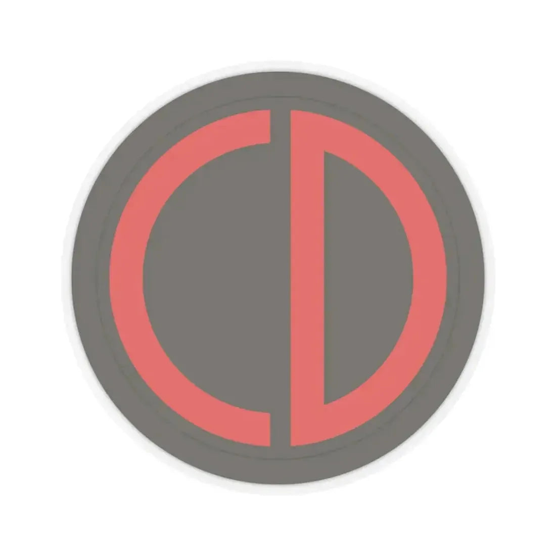 85th Division SSI (U.S. Army) STICKER Vinyl Kiss-Cut Decal 6 Inch Transparent - The Sticker Space