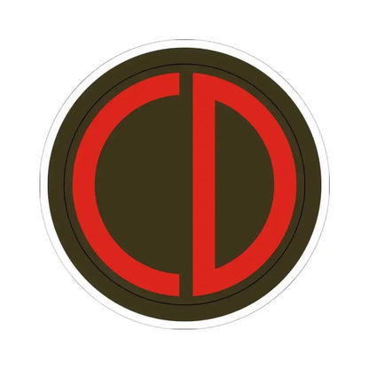 85th Division SSI (U.S. Army) STICKER Vinyl Kiss-Cut Decal 6 Inch White - The Sticker Space