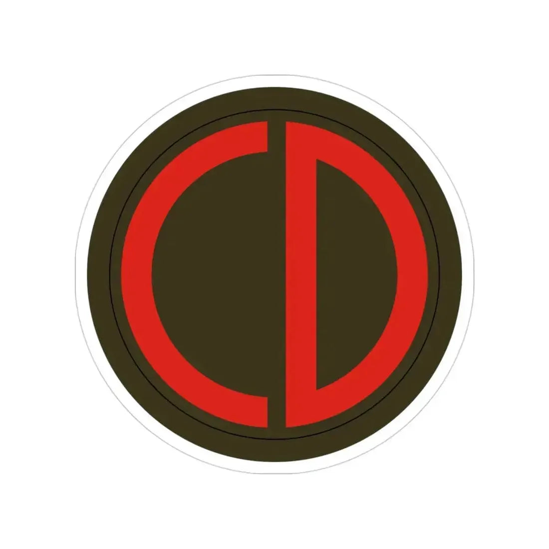 85th Division SSI (U.S. Army) Transparent STICKER Die-Cut Vinyl Decal 3 Inch - The Sticker Space