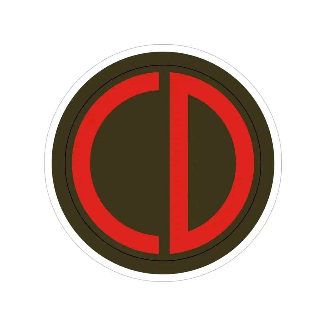 85th Division SSI (U.S. Army) Transparent STICKER Die-Cut Vinyl Decal 4 Inch - The Sticker Space