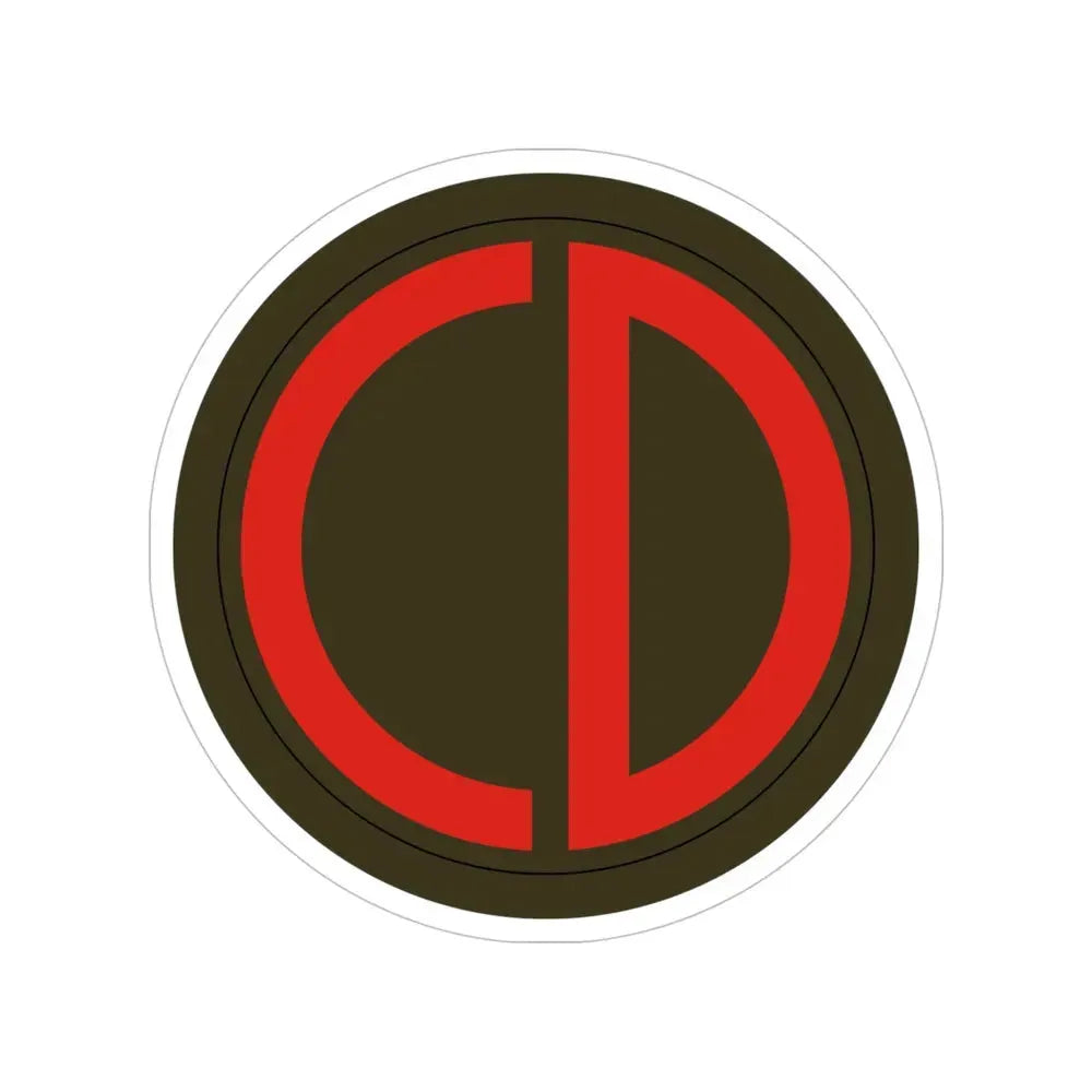 85th Division SSI (U.S. Army) Transparent STICKER Die-Cut Vinyl Decal 5 Inch - The Sticker Space