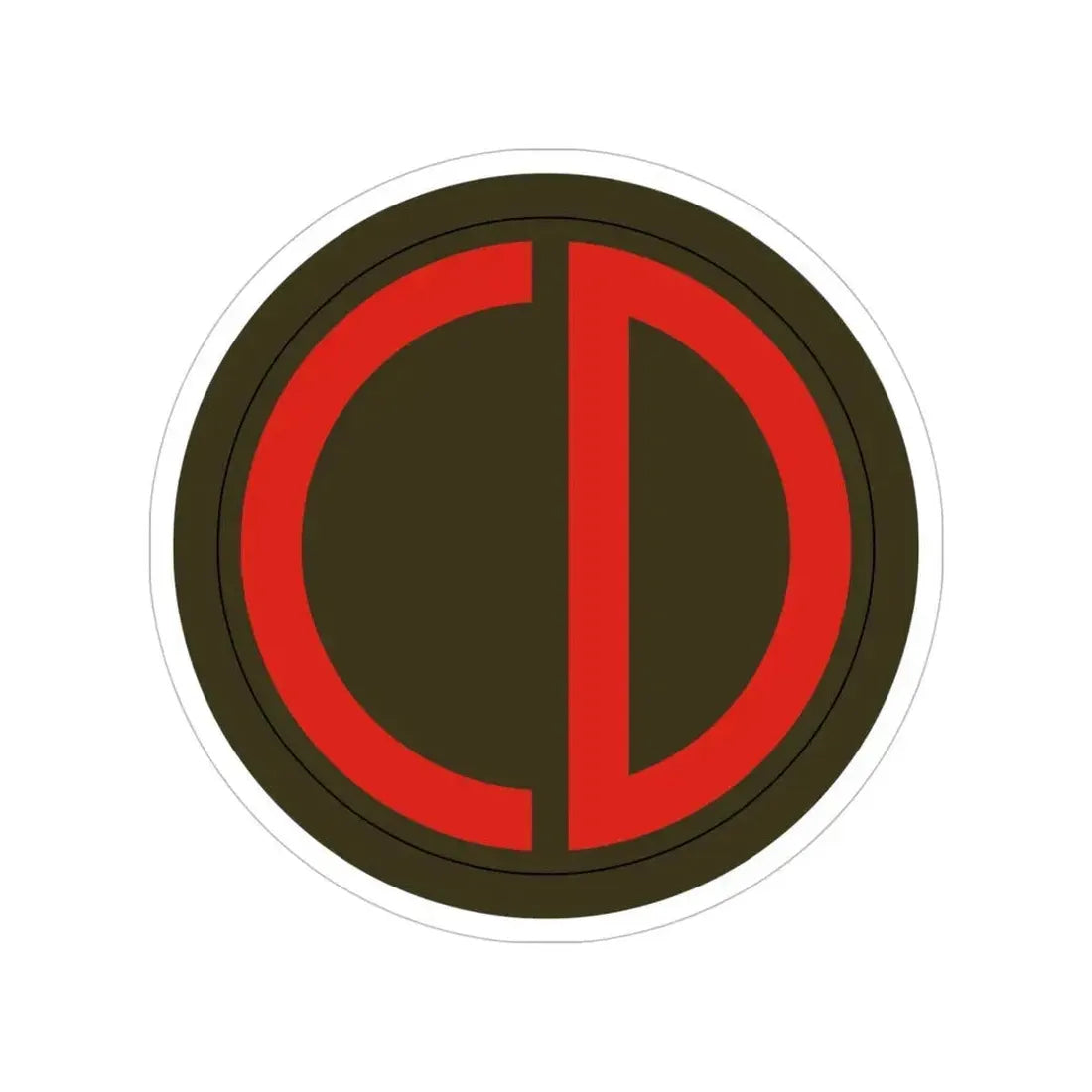 85th Division SSI (U.S. Army) Transparent STICKER Die-Cut Vinyl Decal 5 Inch - The Sticker Space