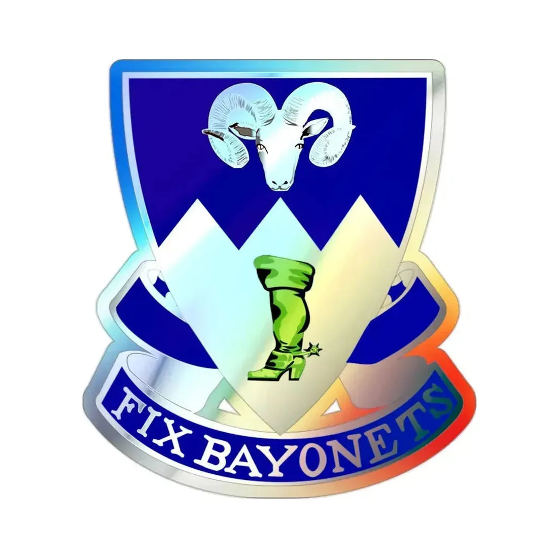 85th Infantry Regiment (U.S. Army) Holographic STICKER Die-Cut Vinyl Decal 2 Inch Holographic - The Sticker Space