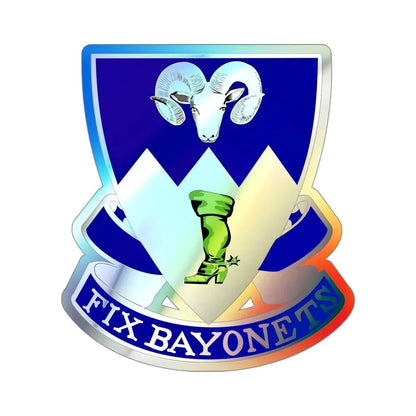 85th Infantry Regiment (U.S. Army) Holographic STICKER Die-Cut Vinyl Decal 4 Inch Holographic - The Sticker Space