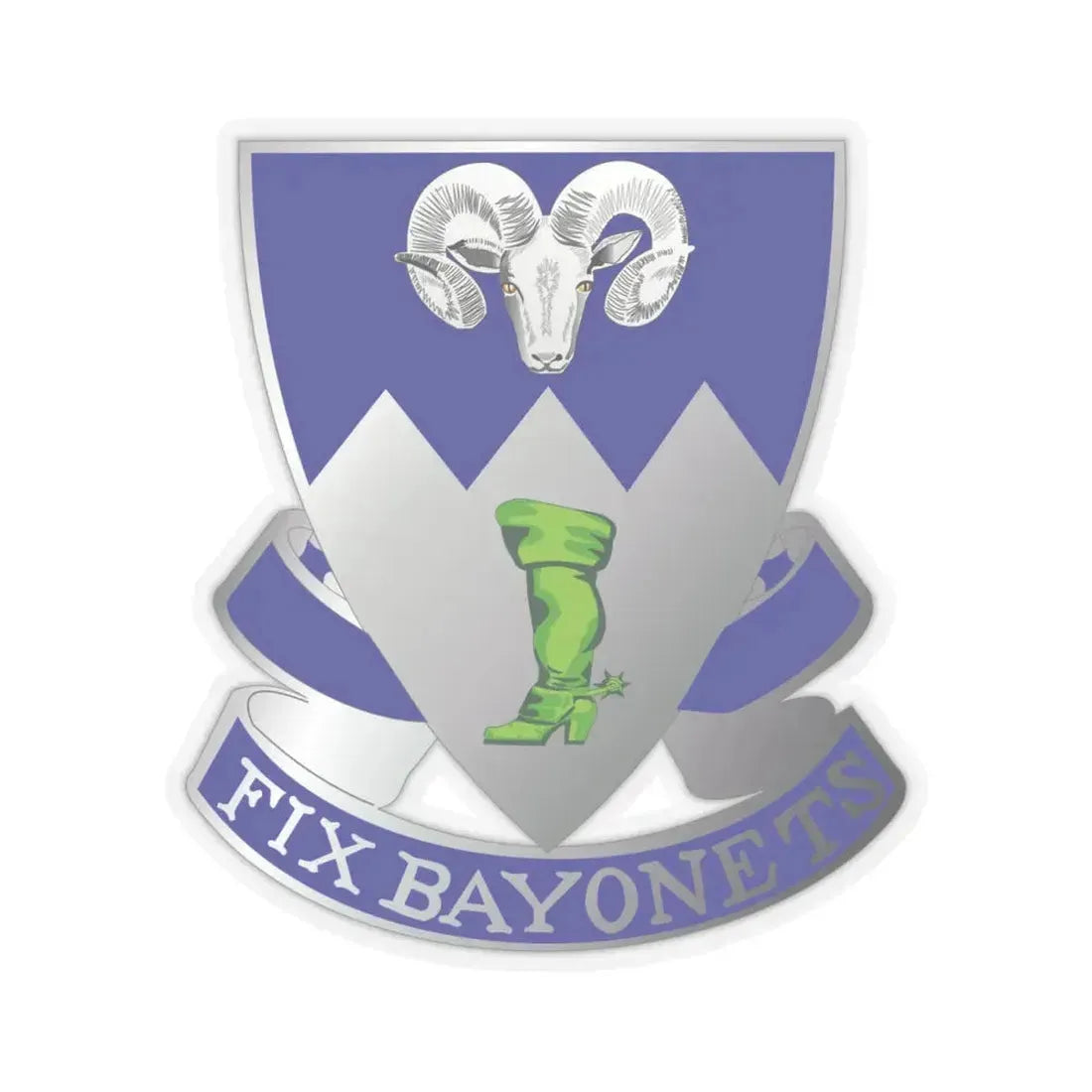 85th Infantry Regiment (U.S. Army) STICKER Vinyl Kiss-Cut Decal 4 Inch Transparent - The Sticker Space