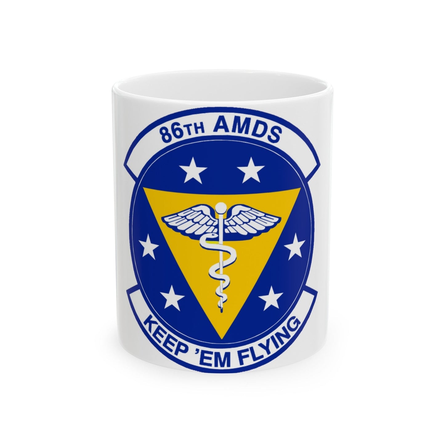 86 Aerospace Medicine Squadron USAFE (U.S. Air Force) White Coffee Mug-11oz-The Sticker Space