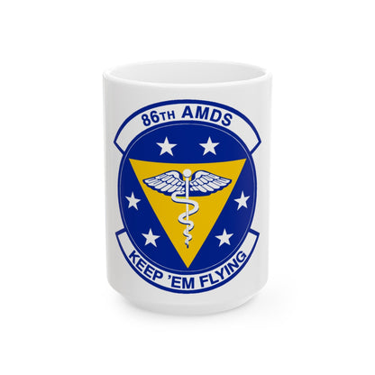 86 Aerospace Medicine Squadron USAFE (U.S. Air Force) White Coffee Mug-15oz-The Sticker Space