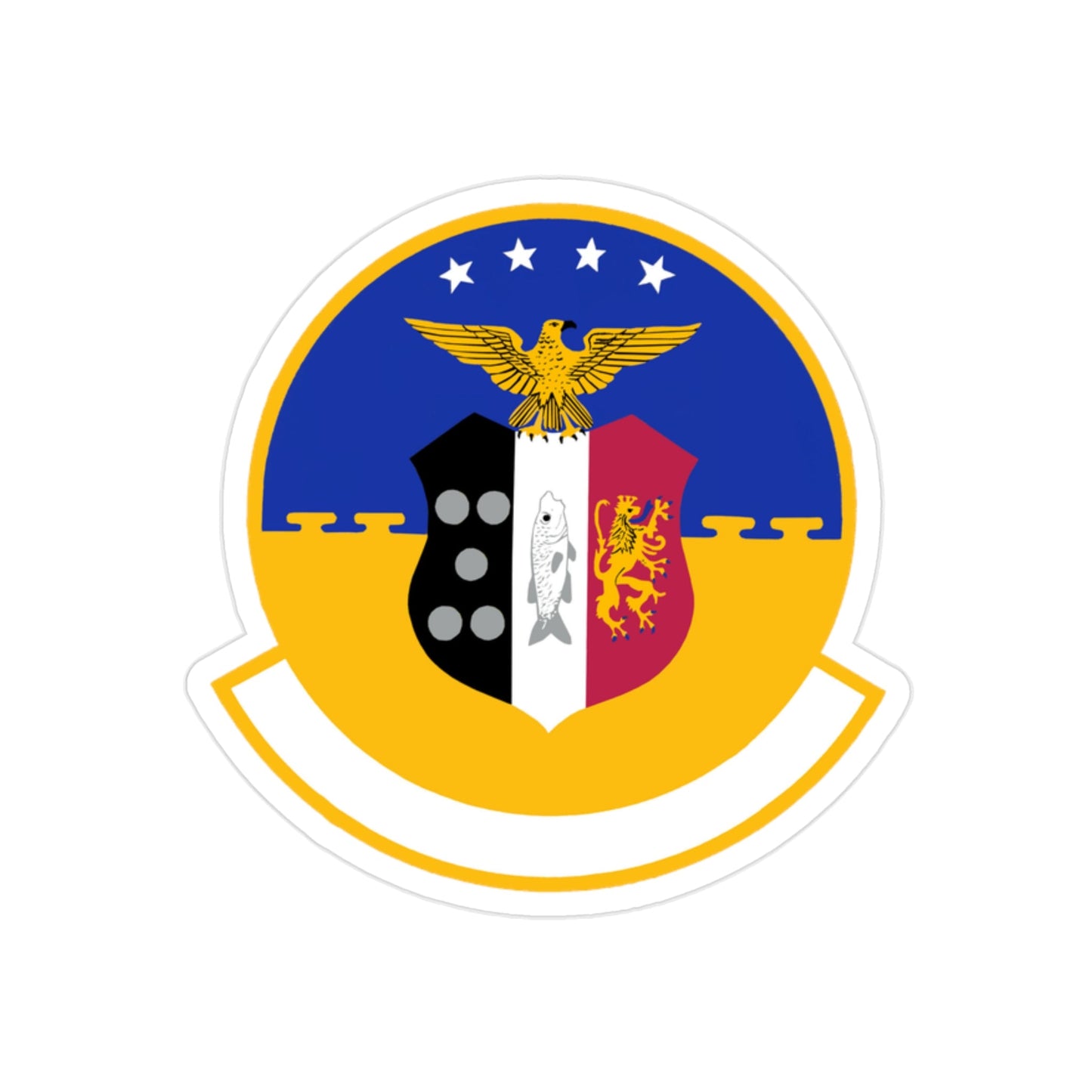 86 Civil Engineer Squadron USAFE (U.S. Air Force) REVERSE PRINT Transparent STICKER-2" × 2"-The Sticker Space