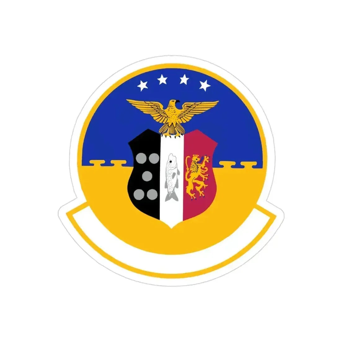 86 Civil Engineer Squadron USAFE (U.S. Air Force) REVERSE PRINT Transparent Die-Cut STICKER 3 Inch Die-Cut Transparent - The Sticker Space