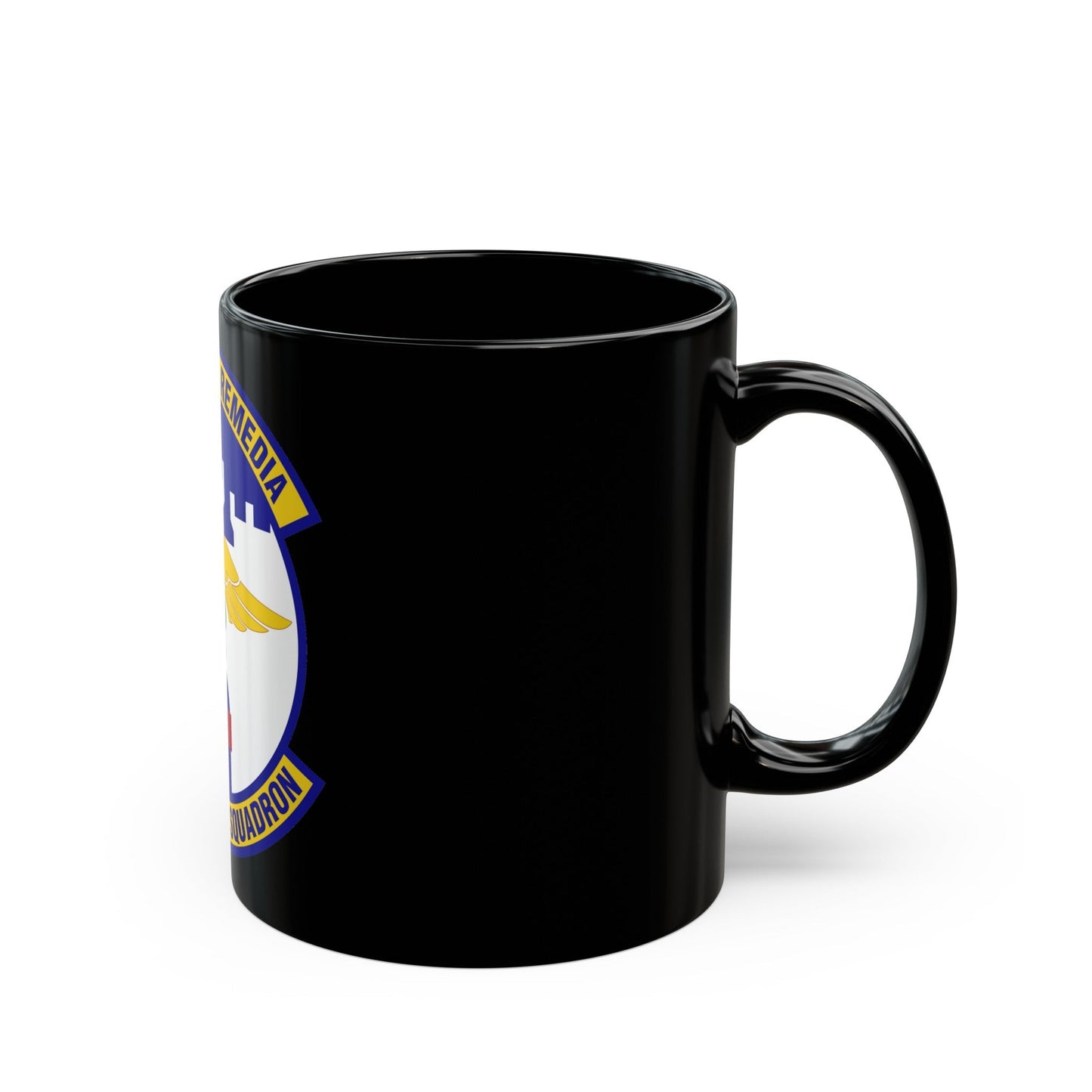 86 Medical Squadron USAFE (U.S. Air Force) Black Coffee Mug-The Sticker Space