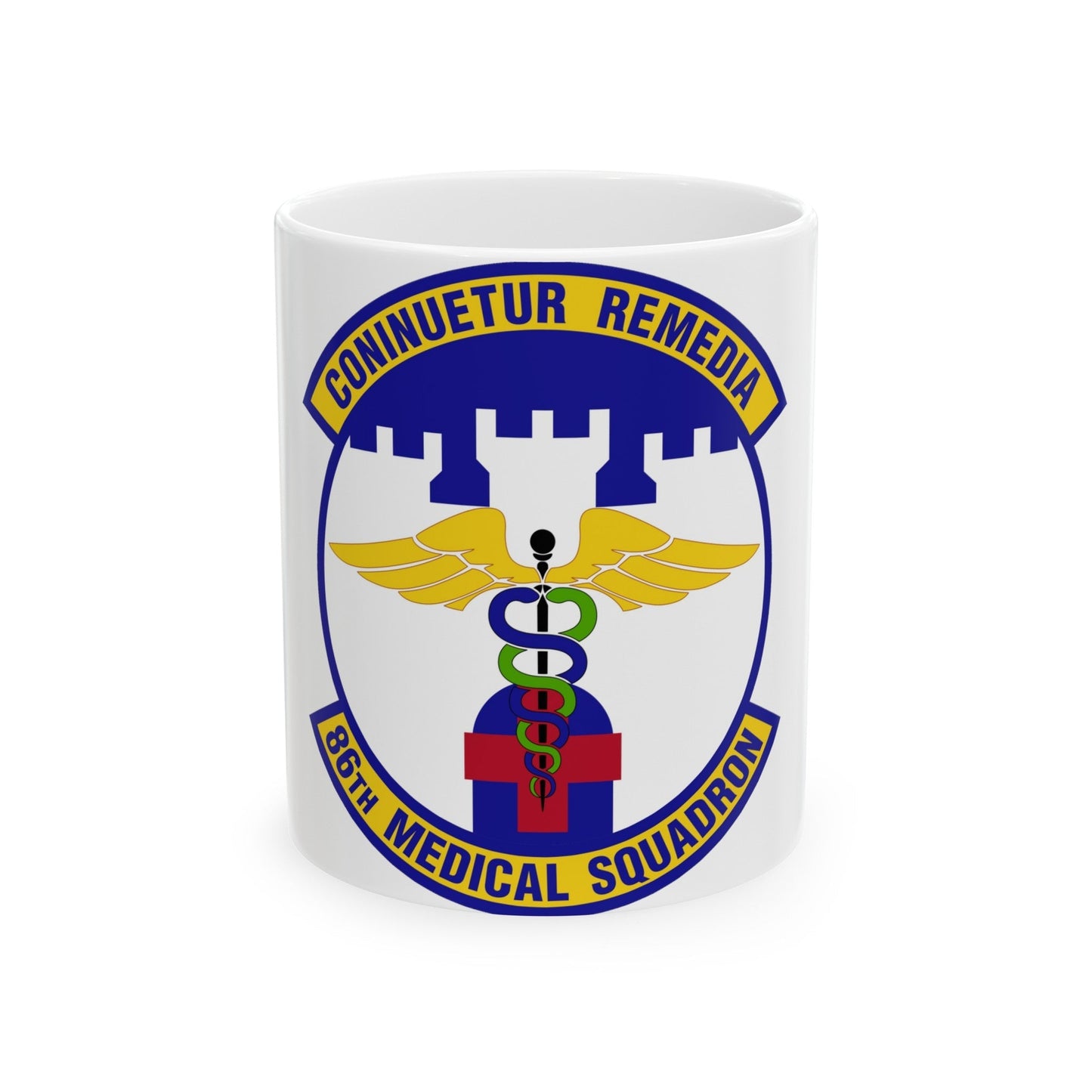 86 Medical Squadron USAFE (U.S. Air Force) White Coffee Mug-11oz-The Sticker Space