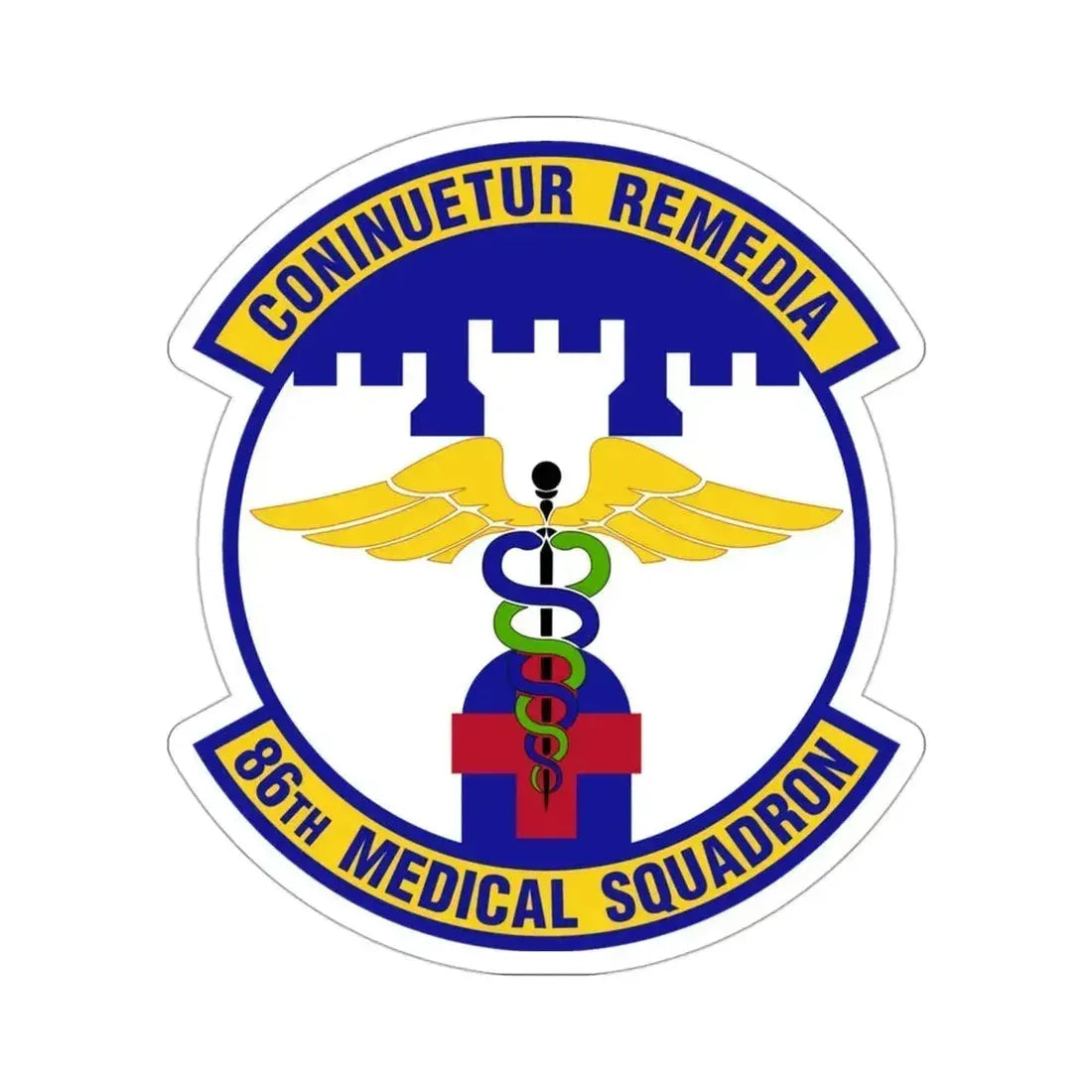 86 Medical Squadron USAFE (U.S. Air Force) STICKER Vinyl Die-Cut Decal 3 Inch - The Sticker Space