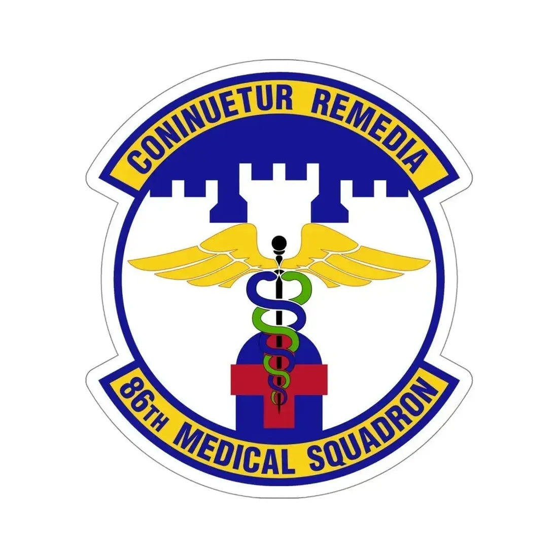 86 Medical Squadron USAFE (U.S. Air Force) STICKER Vinyl Die-Cut Decal 5 Inch - The Sticker Space