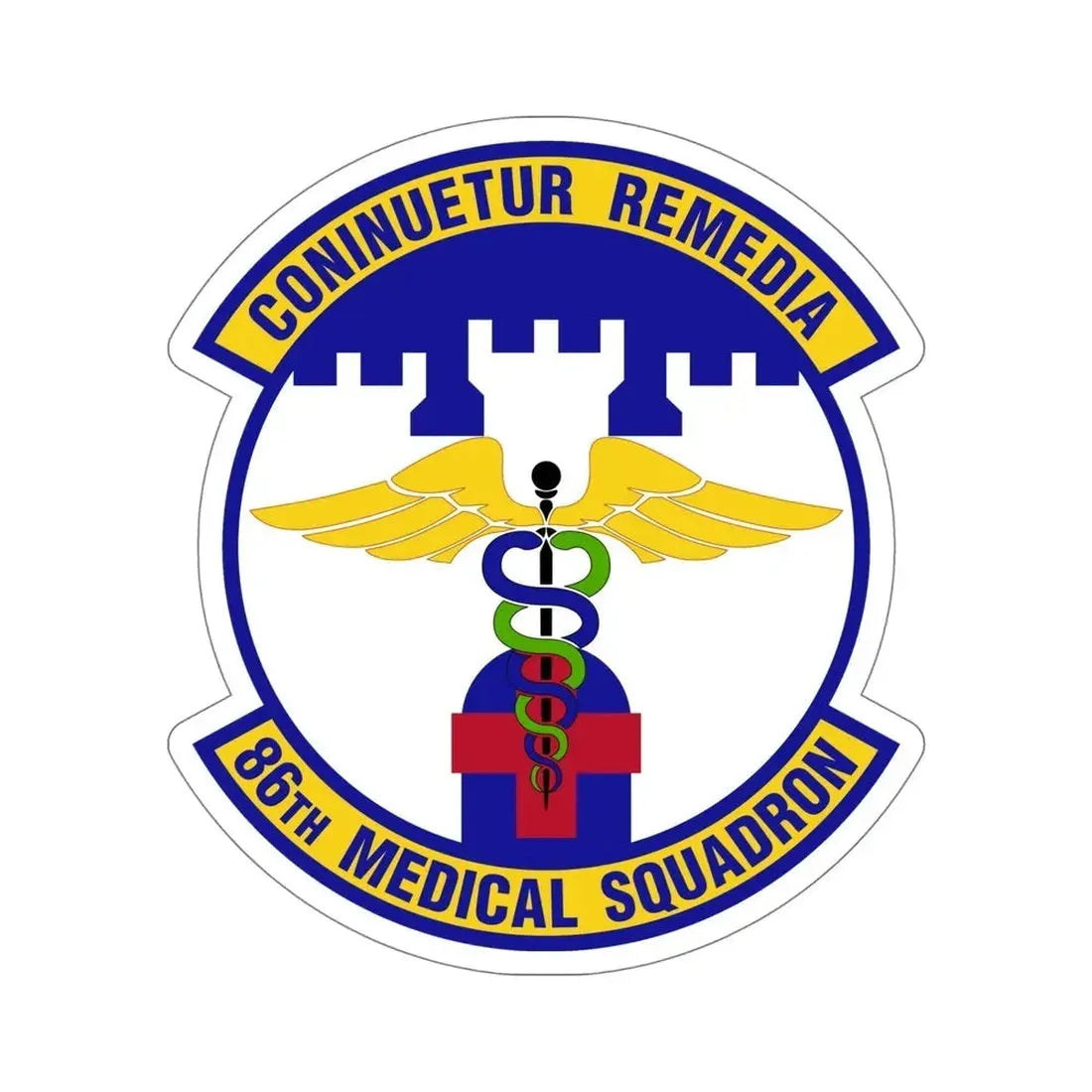 86 Medical Squadron USAFE (U.S. Air Force) STICKER Vinyl Die-Cut Decal - The Sticker Space