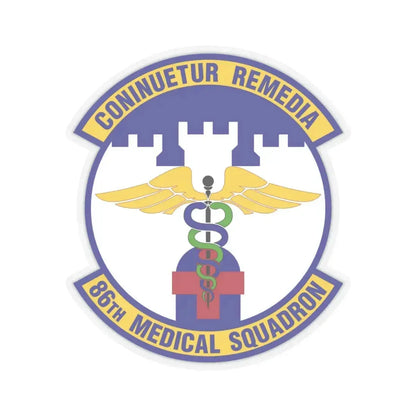 86 Medical Squadron USAFE (U.S. Air Force) STICKER Vinyl Kiss-Cut Decal 6 Inch Transparent - The Sticker Space