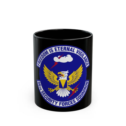 86 Security Forces Squadron USAFE (U.S. Air Force) Black Coffee Mug-11oz-The Sticker Space