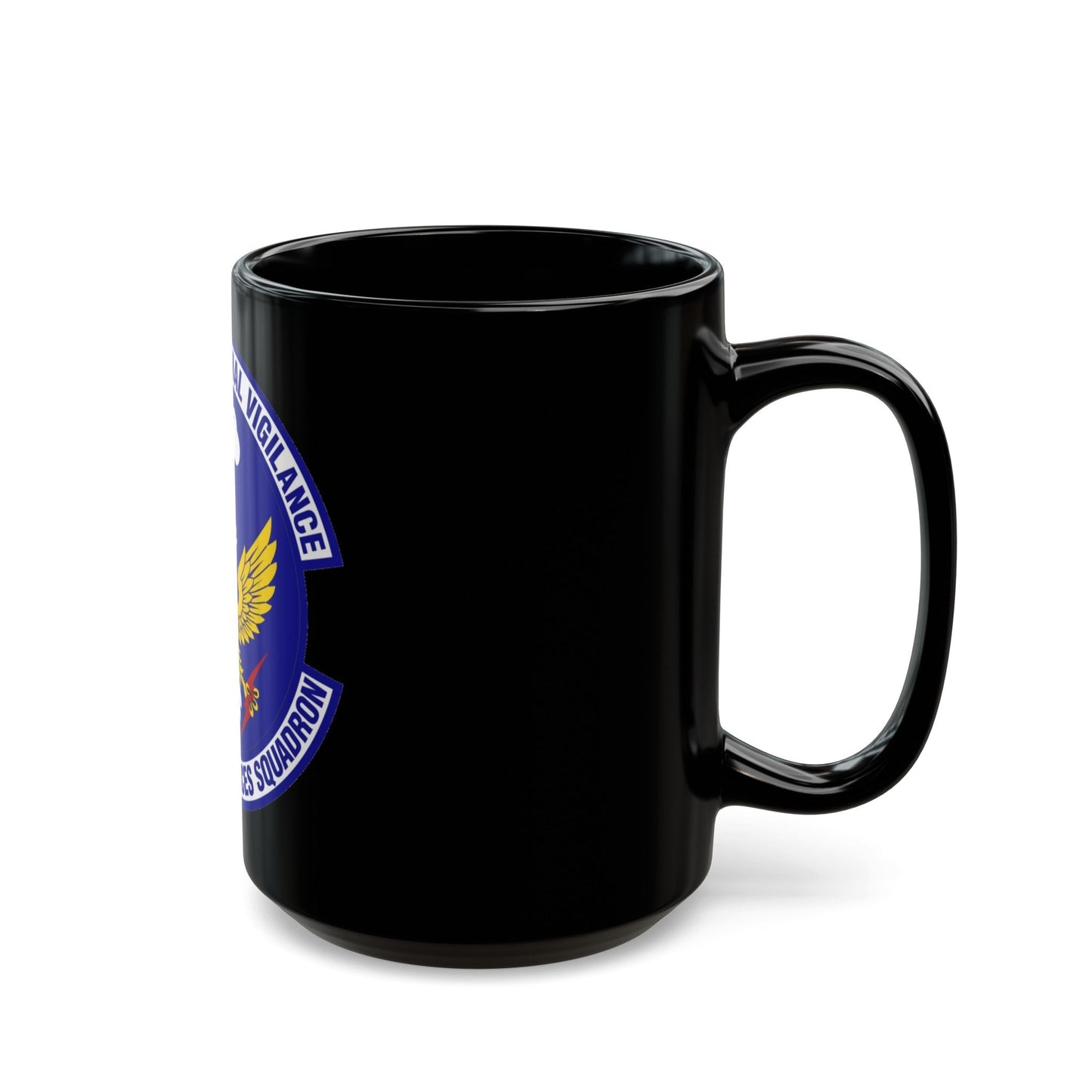 86 Security Forces Squadron USAFE (U.S. Air Force) Black Coffee Mug-The Sticker Space