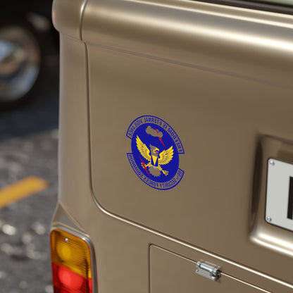 86 Security Forces Squadron USAFE (U.S. Air Force) REVERSE PRINT Transparent STICKER-The Sticker Space