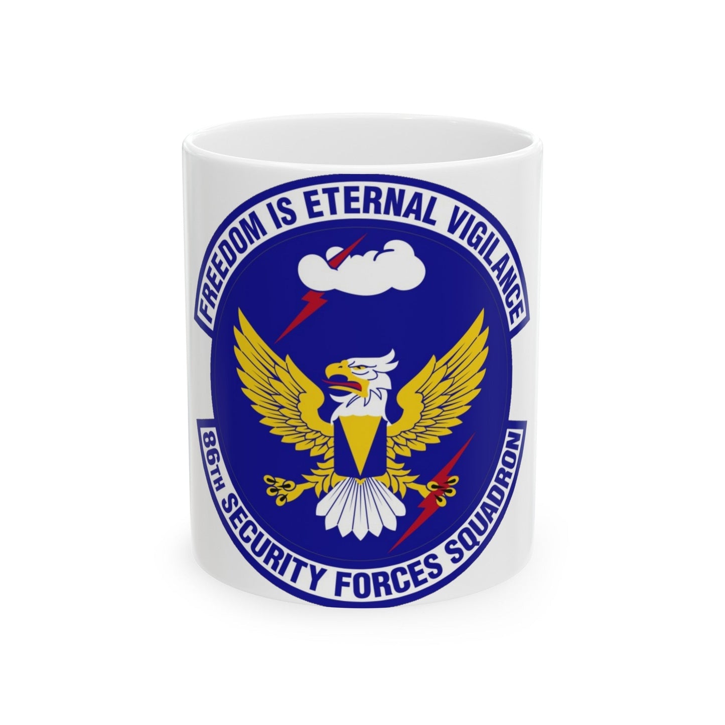 86 Security Forces Squadron USAFE (U.S. Air Force) White Coffee Mug-11oz-The Sticker Space