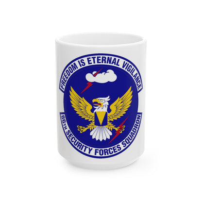 86 Security Forces Squadron USAFE (U.S. Air Force) White Coffee Mug-15oz-The Sticker Space