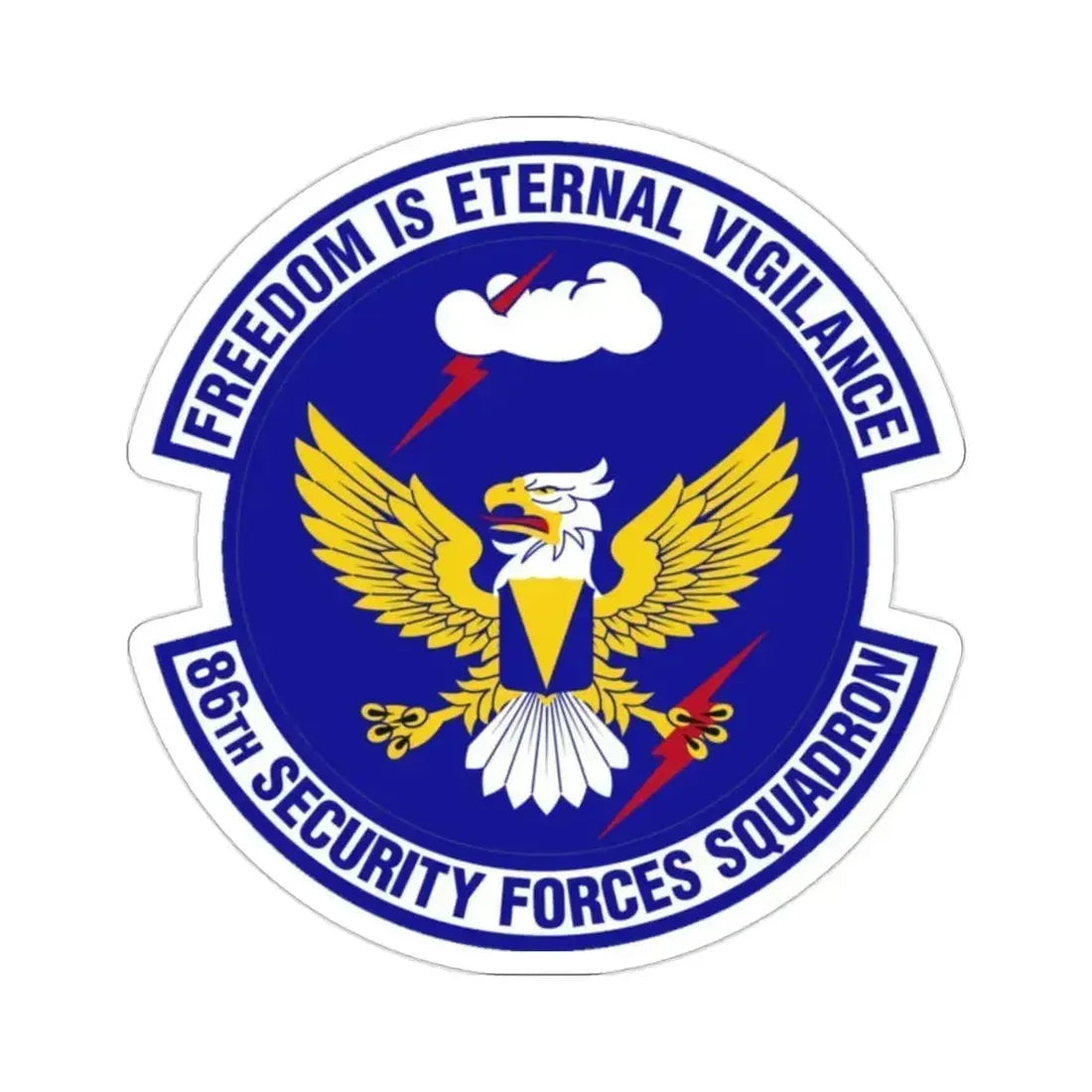 86 Security Forces Squadron USAFE (U.S. Air Force) STICKER Vinyl Die-Cut Decal 2 Inch - The Sticker Space