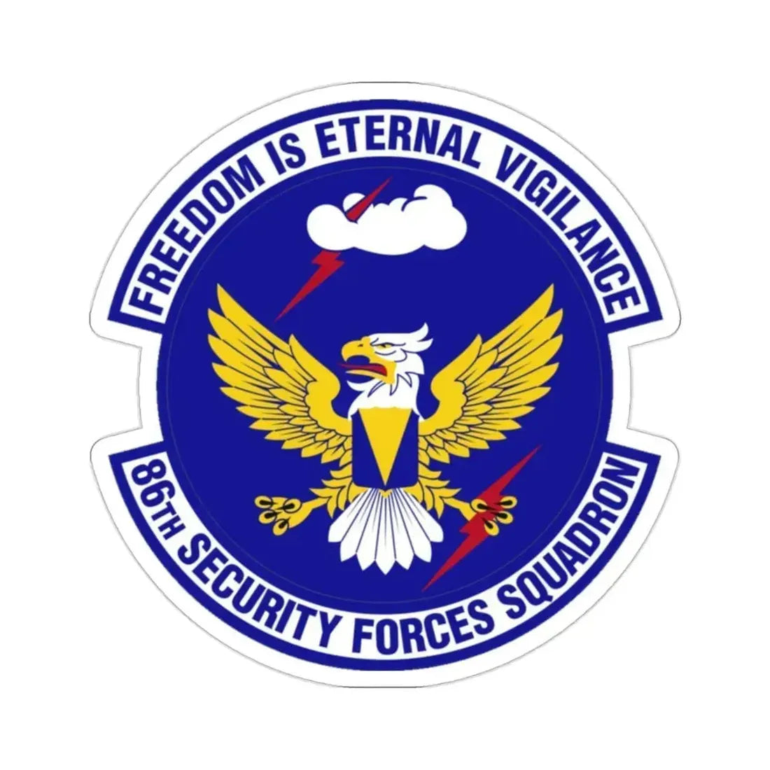 86 Security Forces Squadron USAFE (U.S. Air Force) STICKER Vinyl Die-Cut Decal 2 Inch - The Sticker Space