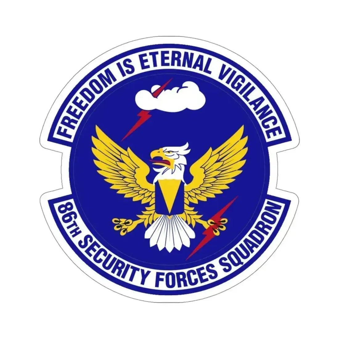 86 Security Forces Squadron USAFE (U.S. Air Force) STICKER Vinyl Die-Cut Decal 4 Inch - The Sticker Space