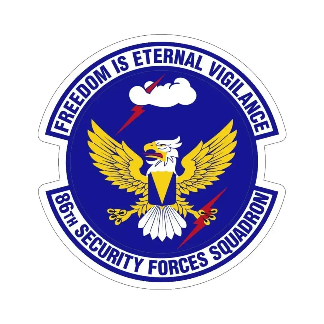 86 Security Forces Squadron USAFE (U.S. Air Force) STICKER Vinyl Die-Cut Decal 6 Inch - The Sticker Space