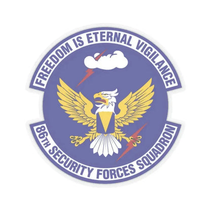 86 Security Forces Squadron USAFE (U.S. Air Force) STICKER Vinyl Kiss-Cut Decal 2 Inch Transparent - The Sticker Space