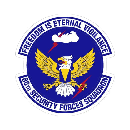 86 Security Forces Squadron USAFE (U.S. Air Force) STICKER Vinyl Kiss-Cut Decal 4 Inch White - The Sticker Space