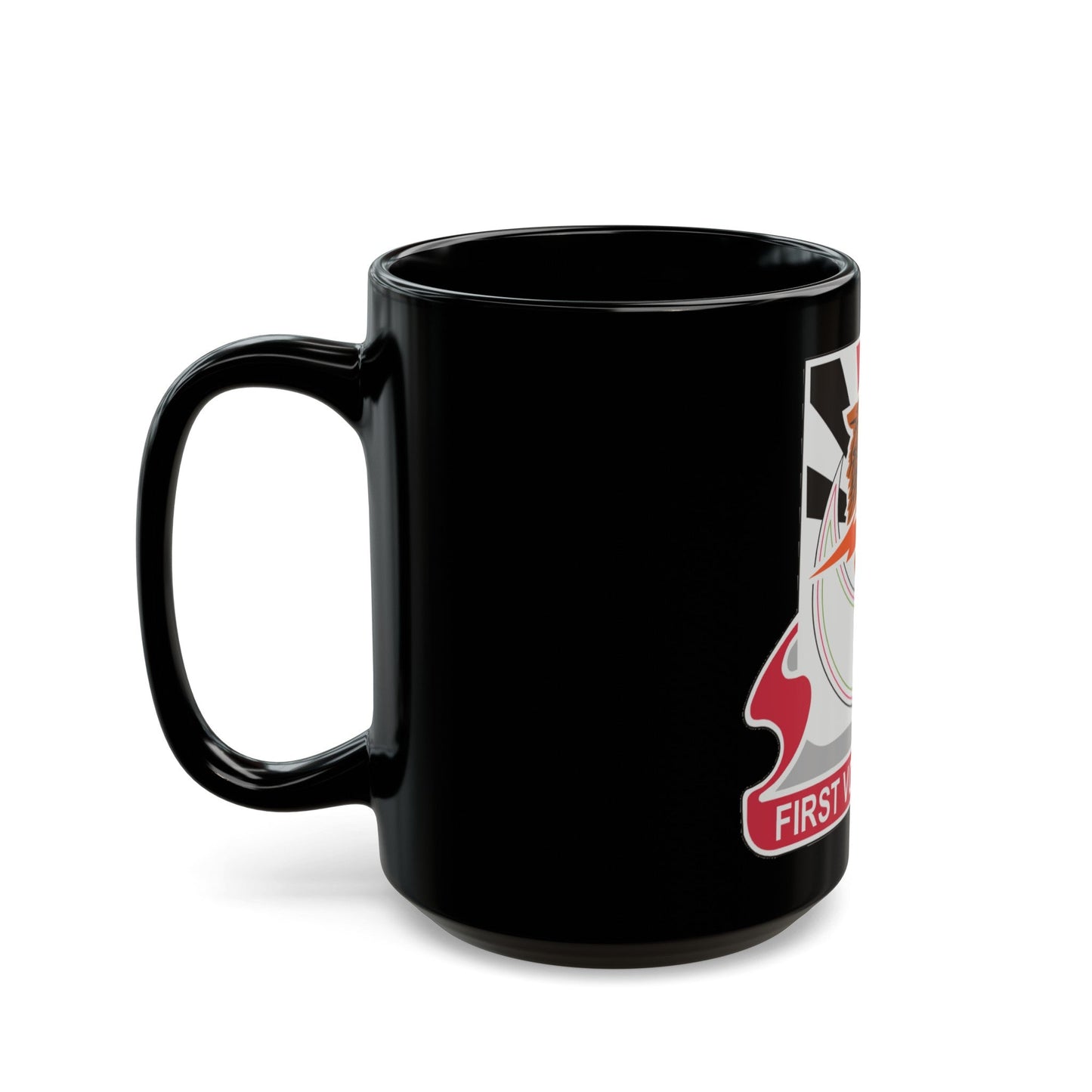 86 Signal Battalion (U.S. Army) Black Coffee Mug-The Sticker Space