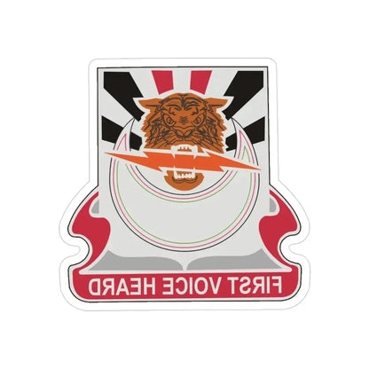 86 Signal Battalion (U.S. Army) REVERSE PRINT Transparent Die-Cut STICKER - The Sticker Space