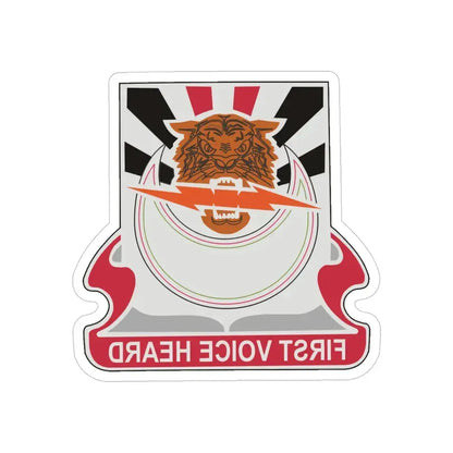 86 Signal Battalion (U.S. Army) REVERSE PRINT Transparent Die-Cut STICKER - The Sticker Space