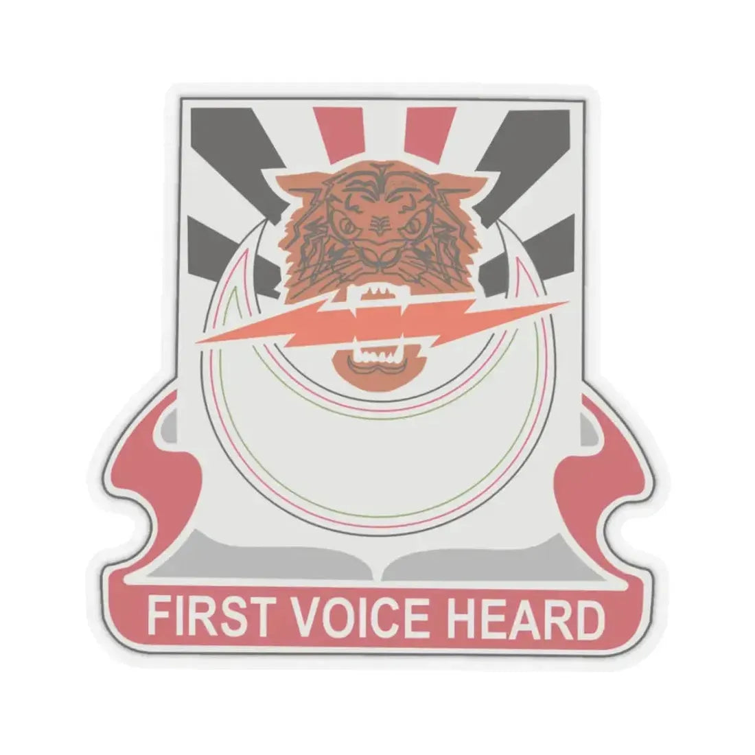 86 Signal Battalion (U.S. Army) STICKER Vinyl Kiss-Cut Decal 3 Inch Transparent - The Sticker Space