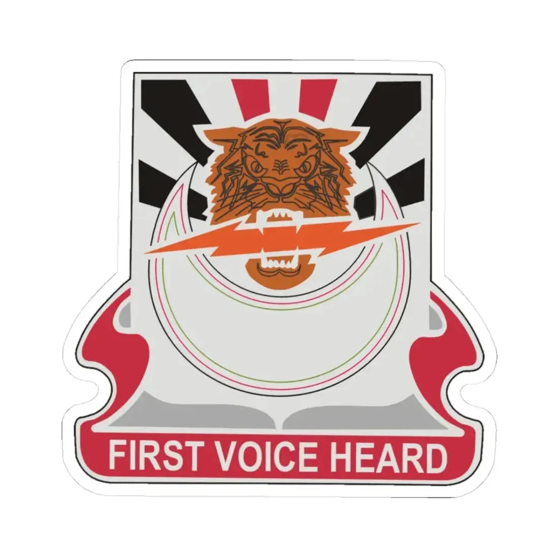 86 Signal Battalion (U.S. Army) STICKER Vinyl Kiss-Cut Decal 3 Inch White - The Sticker Space