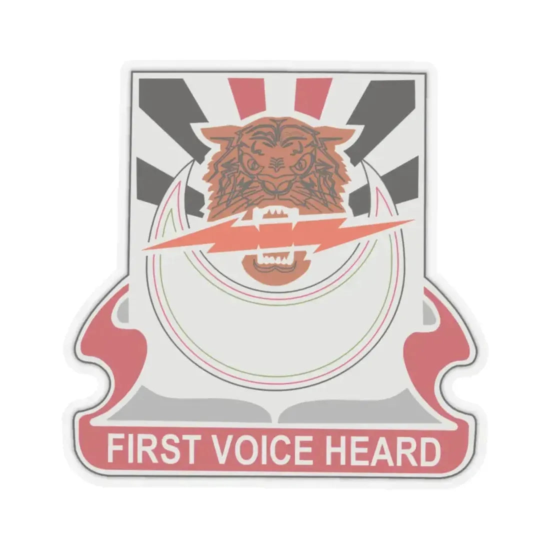 86 Signal Battalion (U.S. Army) STICKER Vinyl Kiss-Cut Decal 4 Inch Transparent - The Sticker Space