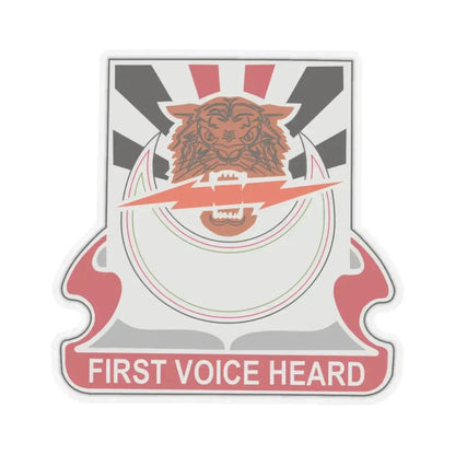 86 Signal Battalion (U.S. Army) STICKER Vinyl Kiss-Cut Decal 4 Inch Transparent - The Sticker Space