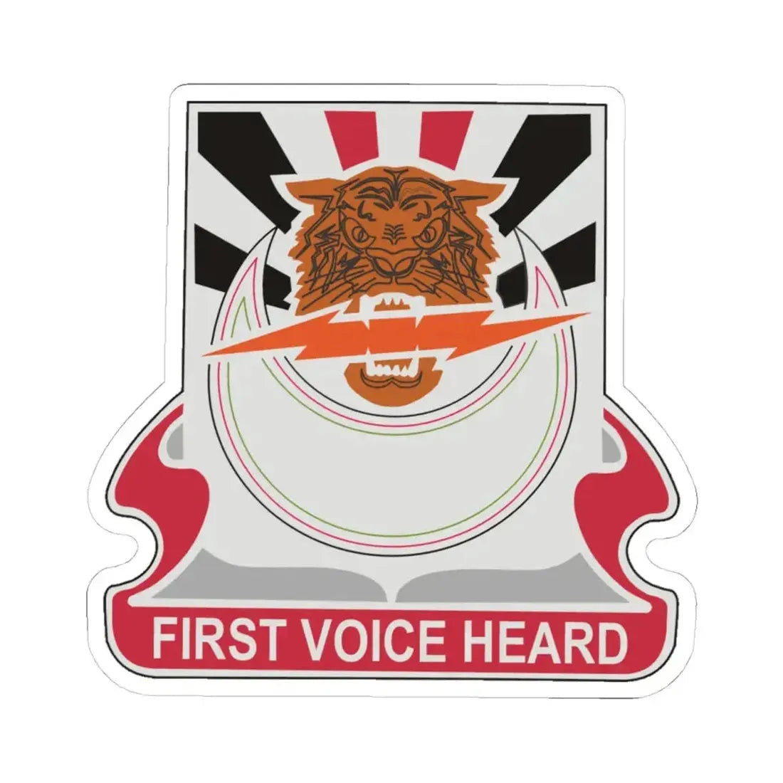 86 Signal Battalion (U.S. Army) STICKER Vinyl Kiss-Cut Decal 4 Inch White - The Sticker Space