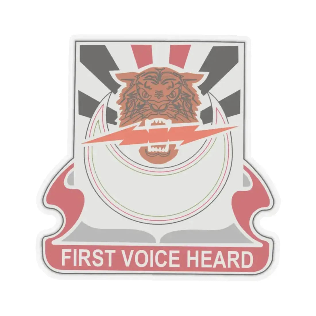 86 Signal Battalion (U.S. Army) STICKER Vinyl Kiss-Cut Decal 6 Inch Transparent - The Sticker Space