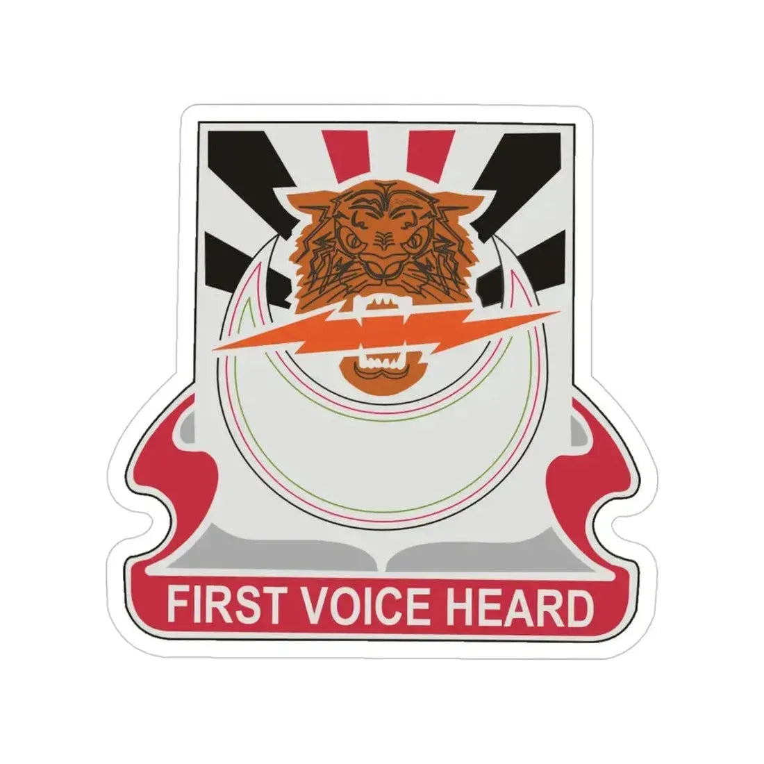 86 Signal Battalion (U.S. Army) Transparent STICKER Die-Cut Vinyl Decal 4 Inch - The Sticker Space