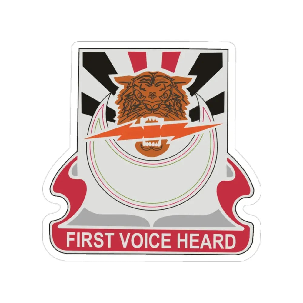 86 Signal Battalion (U.S. Army) Transparent STICKER Die-Cut Vinyl Decal - The Sticker Space