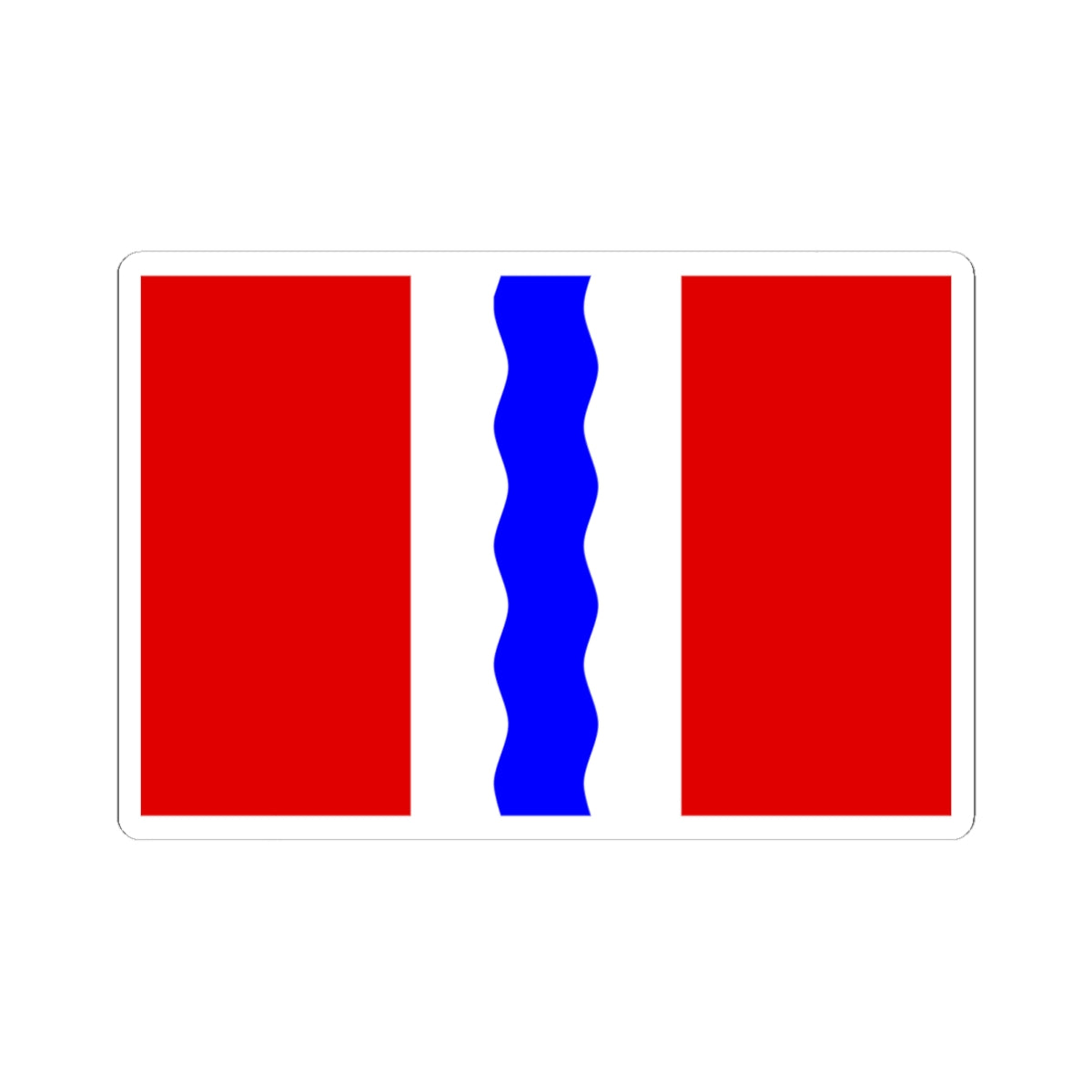 Flag of Omsk Oblast (Russia) STICKER Vinyl Kiss-Cut Decal