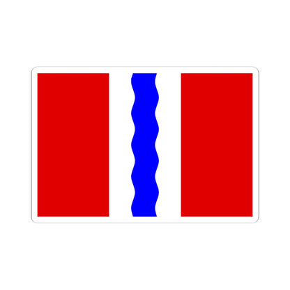 Flag of Omsk Oblast (Russia) STICKER Vinyl Kiss-Cut Decal