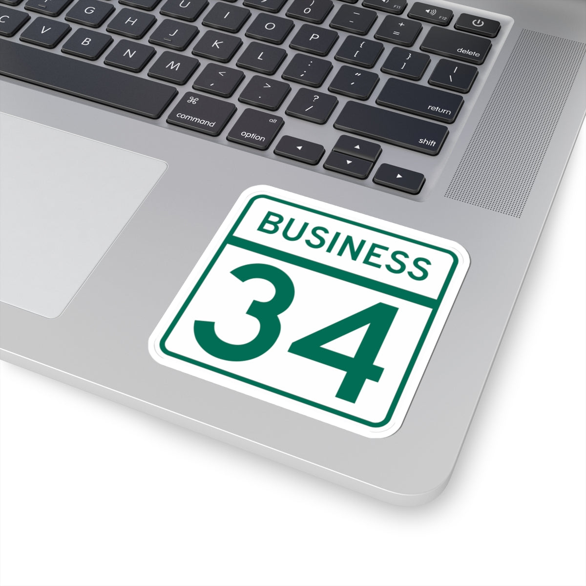 MD Route 34 Business (Maryland) (Road Sign) STICKER Vinyl Kiss-Cut Decal